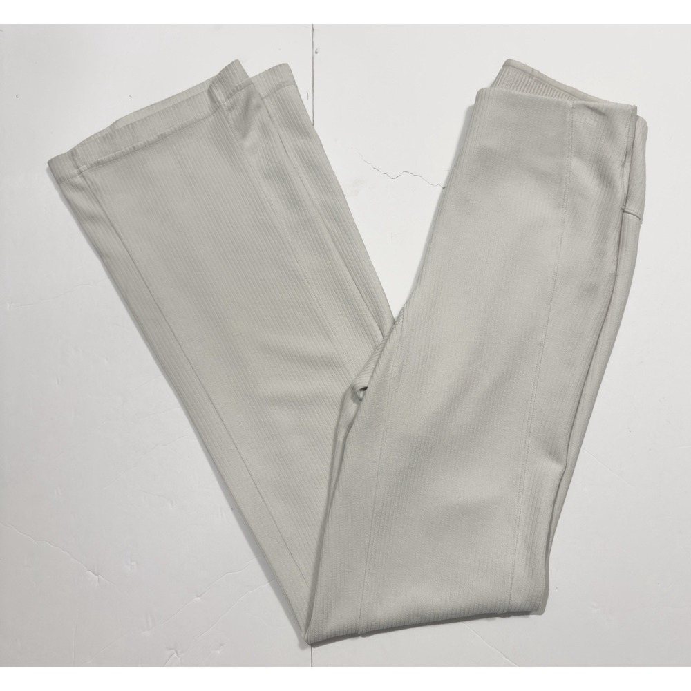 Lululemon Women's Ribbed Softstreme Flared Pant Stretch Size 4 Bone LW5GVK Yoga - Picture 4 of 14